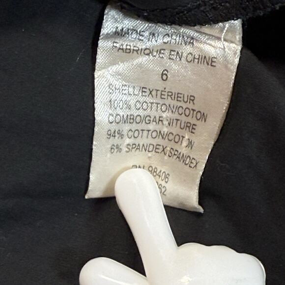 Theory Fit and Flare Sleeveless Tank Dress Black Sz 6 Women’s Pockets Minimalist - Picture 8 of 8